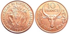 10 francs (FAO) from Madagascar