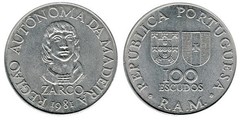 100 escudos (Región Autónoma de Madeira) from Madeira
