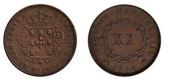 20 réis (Maria II) from Madeira