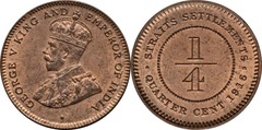 1/4 cent from Malaya & British Borneo