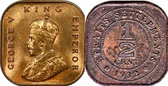 1/2 cent from Malaya & British Borneo