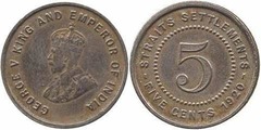5 cents from Malaya & British Borneo