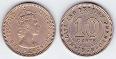 10 cents from Malaya & British Borneo