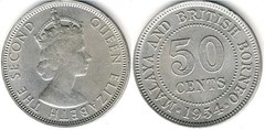 50 cents from Malaya & British Borneo