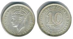 10 cents (George VI) from Malaya