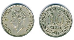 10 cents (George VI) from Malaya