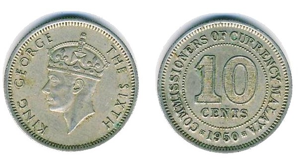 Photo of 10 cents (George VI)