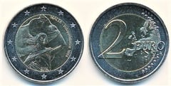 2 euro (50th Anniversary of Malta's Independence in 1964) from Malta