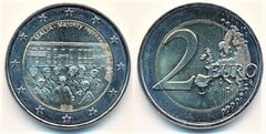 2 euro (Majority Representation of 1887) from Malta