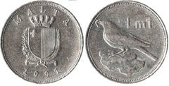 1 lira from Malta