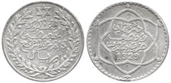 1/4 rial - 2 1/2 dirhams (Abd al-Hafid) from Morocco