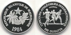 500 ouguiya (International Athletics) from Mauritania
