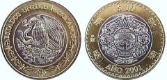10 pesos (Millennium) from Mexico