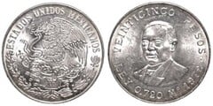 25 pesos (Benito Juarez) from Mexico