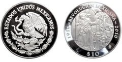 10 pesos (Centenario de la Revolución Mexicana. Adelita) from Mexico