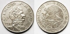 5 pesos (Vicente Guerrero) from Mexico