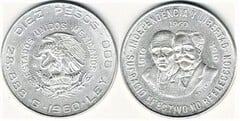 10 pesos (150th Anniversary of the Independence War) from Mexico
