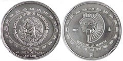 1 peso (Disco de la Muerte) from Mexico