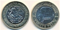 20 pesos (Bicentenario de la Muerte del General José María Morelos y Pavón) from Mexico
