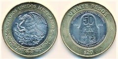 20 pesos (50 Aniversario de la Aplicación del Plan DN-III-E) from Mexico