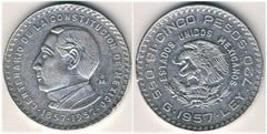 5 pesos (Centenario de la Constitución) from Mexico