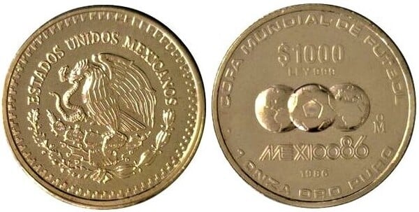 Photo of 1.000 pesos (Copa Mundial de Futbol-México 86)