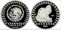 5 nuevos pesos (Guerrero Aguila) from Mexico
