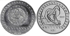 1 nuevo peso (Guerrero Aguila) from Mexico