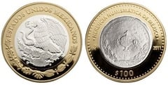 100 pesos (1 peso.1911.Peso de Bolita) from Mexico