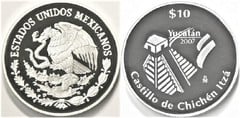 10 pesos (Yucatán-Castillo de Chichén Itzá) from Mexico
