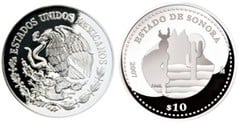 10 pesos (Estado de Sonora) from Mexico