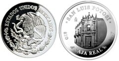10 pesos (San Luis Potosi-Caja Real) from Mexico