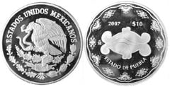 10 pesos (Estado de Puebla) from Mexico