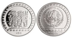 10 Nuevos Pesos (Tizoc Stone) from Mexico