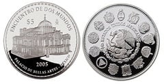 5 Pesos (Palacio de Bellas Artes) from Mexico