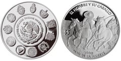 5 pesos (El Hombre y su Caballo) from Mexico