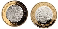 100 Pesos (8 reales.1608.Felipe III) from Mexico