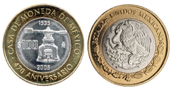 Photo of 100 Pesos (470 Aniversario de la Casa de la Moneda)