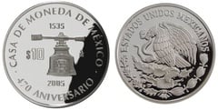 10 Pesos (470 Aniversario de la Casa de la Moneda) from Mexico