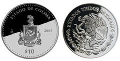 10 Pesos (Colima Heraldry) from Mexico