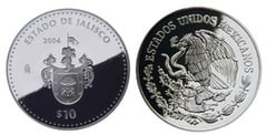 10 Pesos (Jalisco Heraldry) from Mexico