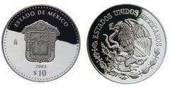 10 Pesos (Estado de México Heráldica) from Mexico