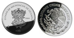 10 pesos (State of Michoacán de Ocampo) from Mexico