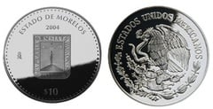 10 Pesos (Morelos Heráldica) from Mexico
