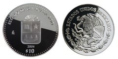 10 Pesos (Quintana Roo Heráldica) from Mexico