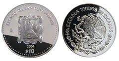 10 Pesos (San Luis Potosí Heraldry) from Mexico