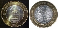 100 Pesos (Queretaro de Arteaga Heraldry) from Mexico