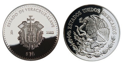 Photo of 10 Pesos (Veracruz-Llave Heráldica)