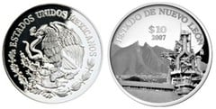 10 pesos (Estado de Nuevo León) from Mexico