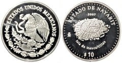 10 pesos (Estado de Nayarit-Isla de Mexcaltlitlán) from Mexico